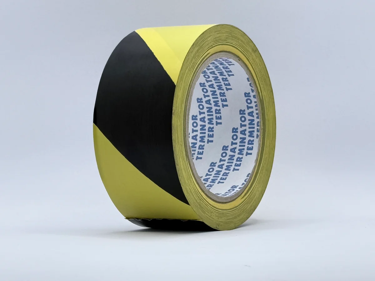 Warning Safety Tape TERMINATOR WT 5033 Black-Yellow - side view