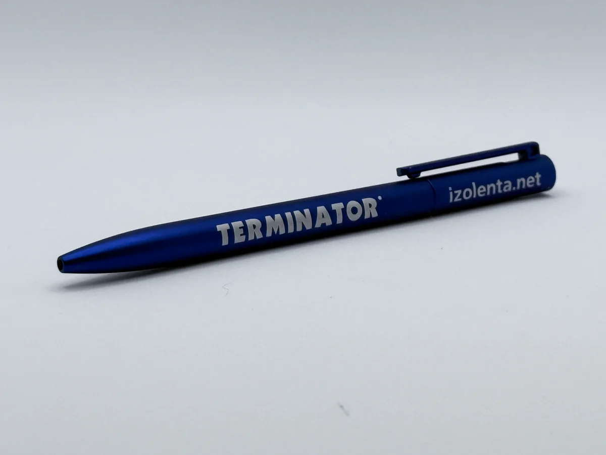 Branded Pen TERMINATOR PEN Blue - side view