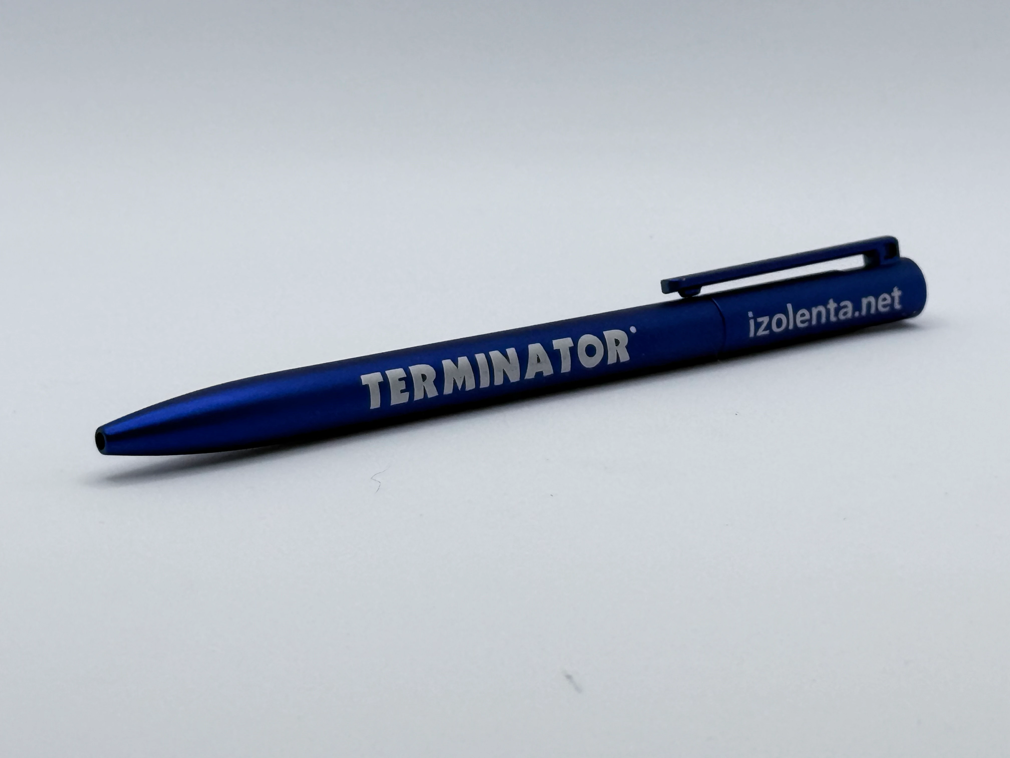 TERMINATOR PEN Синий - вид сбоку