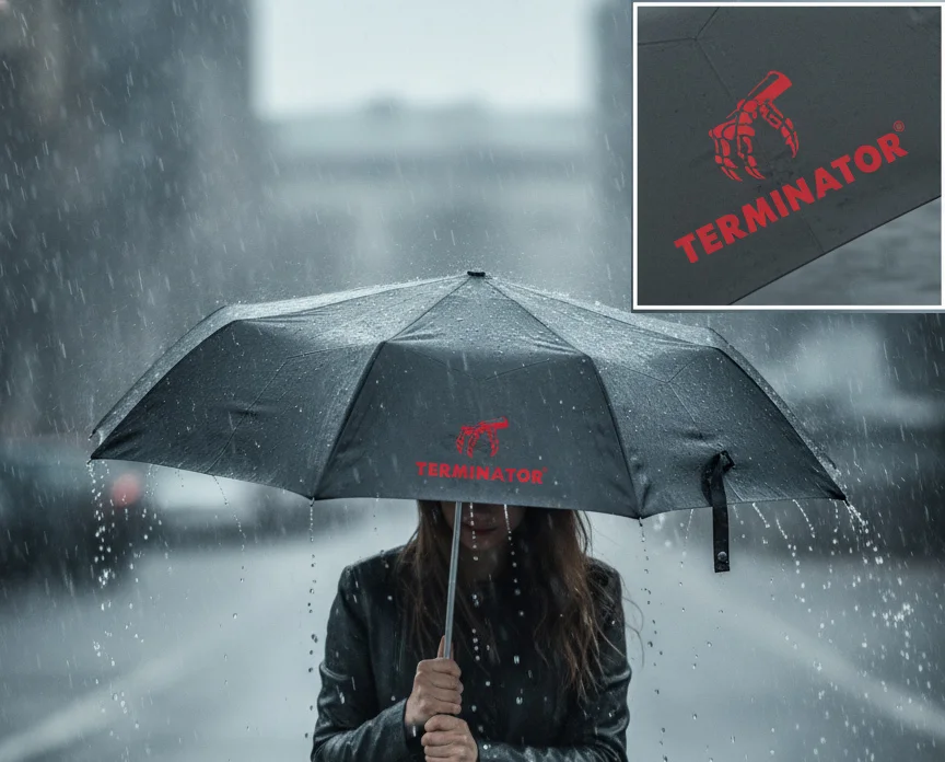 TERMINATOR UMBRELLA Gray - texture