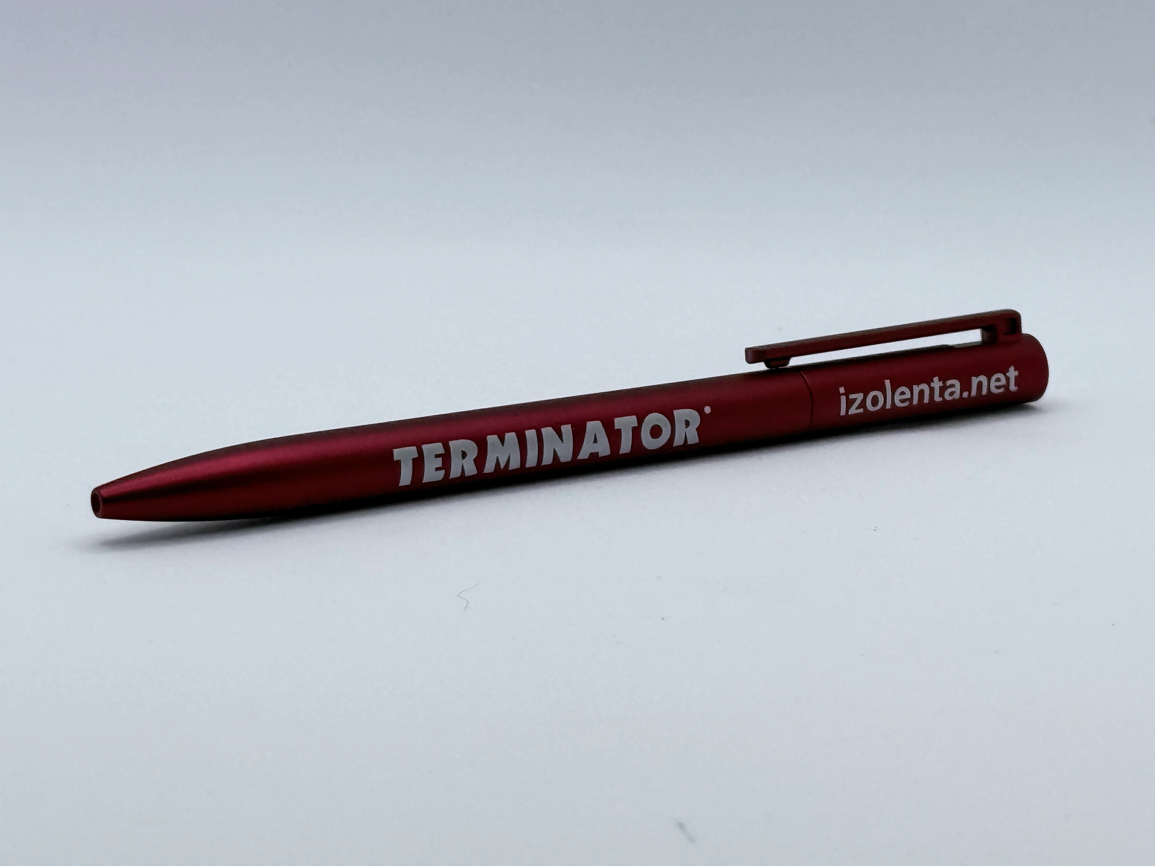TERMINATOR PEN Красный - вид сбоку