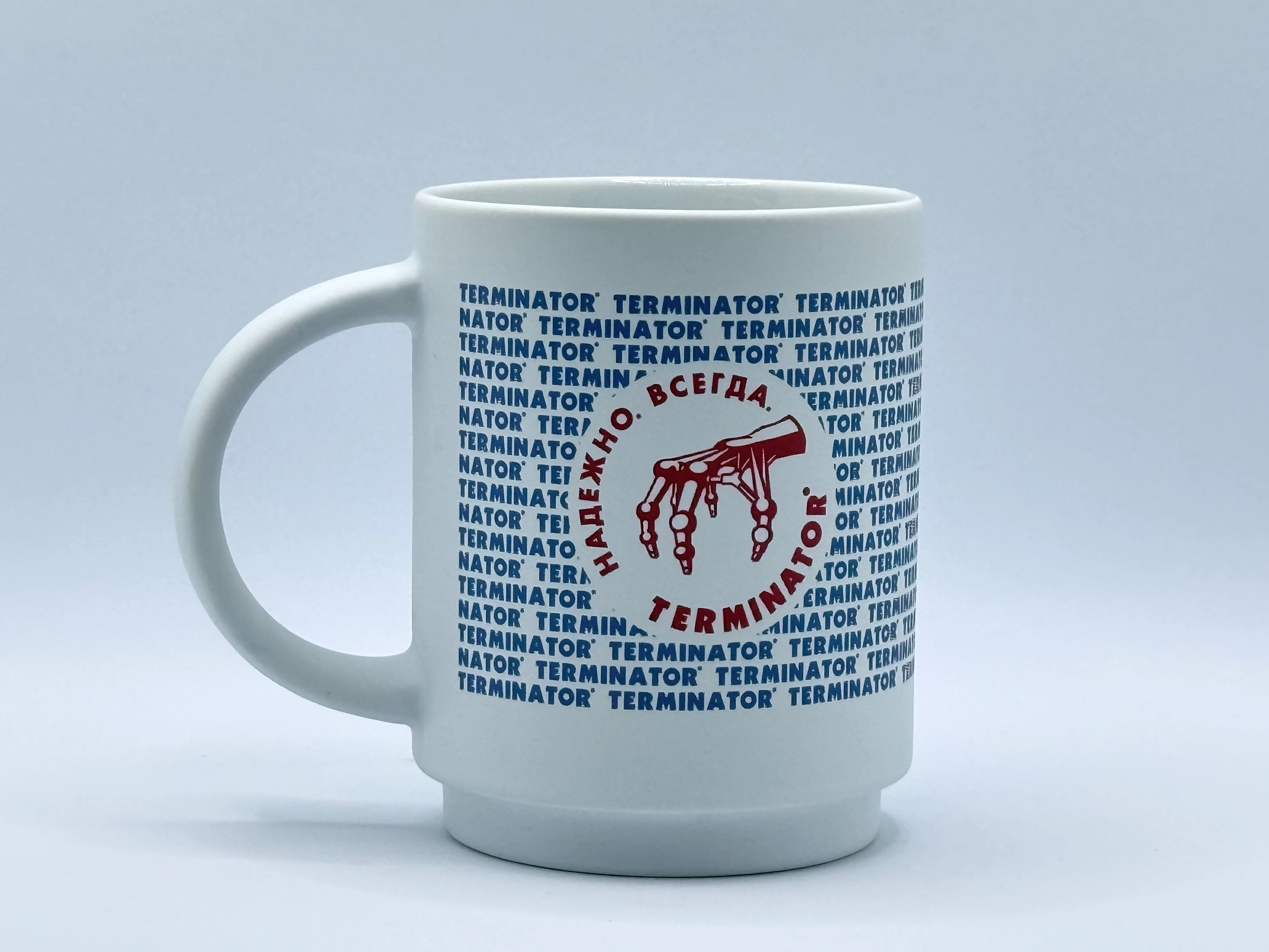 TERMINATOR MUG Белый - текстура